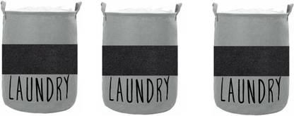Tiarakrafts 45 L Black, Grey, Grey Laundry Bag