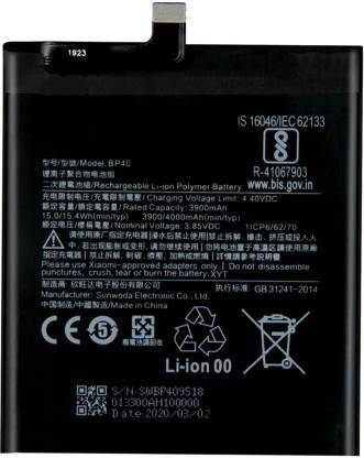 FUELLISH Mobile Battery For  MI BP40 Redmi K20 Pro/Mi 9T Pro MI BP40 Redmi K20 Pro/Mi 9T