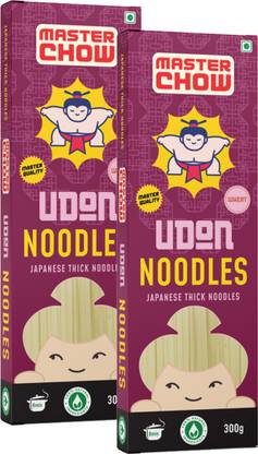 MasterChow Udon Noodles Pack (Pack of 2) | No Artificial Color | Made in Small Batches | Fresh From the Kitchen | Get Restaurant Style Taste in Just 10 Minutes | Serves 4-5 Meals Instant Noodles Vegetarian