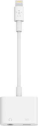 IMMUTABLE White 64 RT-PRO- Best quality to auddio and charging Cable Adapter 3.5mm Earphone Jack Aux Port, Calling-Music Feature with Charging Phone Converter
