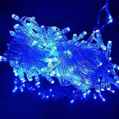 The Prayaas 28 LEDs 12 m Blue Steady Bulb Rice Lights