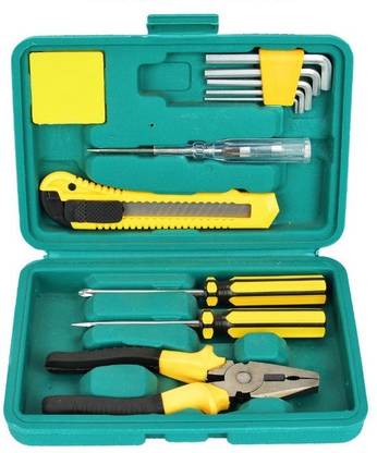 FAVHOME 11 Pieces Emergency Tools Kit For Car/Home/Travel Multipurpose Screw Driver And Allan Key Sets Standard Screwdriver Set