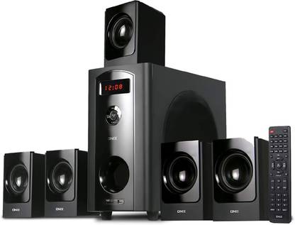 Onix OHT-100 5.1 Channel Multimedia Speaker System with USB/SD/MMC Card/FM Radio & Remote Function (Black) 45 W Bluetooth Home Theatre