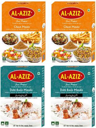 Al Aziz Masala Combo of 2 Chat Masala, 2 Dahi Bada Masala