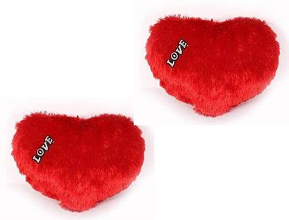 Lata Soft cute Heart shape pillow set of 2 Piece  - 30 cm