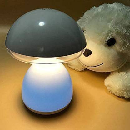 Finate Mushroom Bedside Lamp with 7-Color RGB led & Touch Sensor Night Light for Kids Room Night Lamp