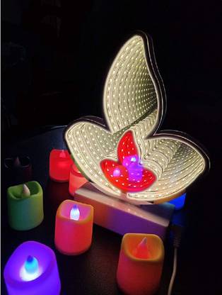 Firststep Diya Tunnel Lamp for Decoration at Home Office Unique Design Table Lamp