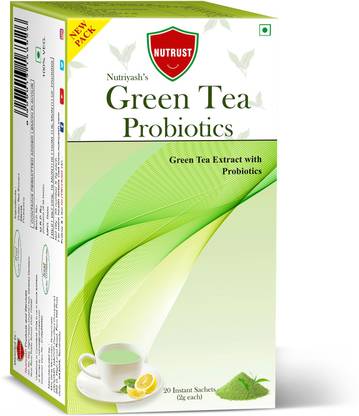 Nutrust Probiotic green tea Lemon Green Tea Box