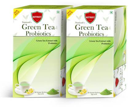 Nutrust Probiotic Green Tea Green Tea Box