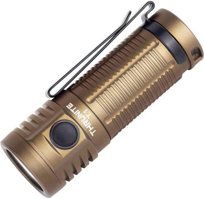 ThruNite T1 Magnetic Tailcap Handheld Flashlights, Rechargeable USB EDC Flashlight, Stepless Dimming 1500 lumens Pocket Flashlight, CREE XHP50, 1100mAh Battery Included (Red Cool White) Torch