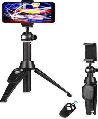 LEERFIE Mini H8 Selfie Stick tripod Gimbal||Mobile Mount||mobile video shooting stand for youtube|Mobile Vlogging Setup Professional Video & Photo Tripod Sports Portable Video Recorder Micro Camera 360 DEGREE ROTATE 90 DEGREE ADJUSTABLE BRACKET Sports Mini DV Voice for Car Driving Sports and Action Camera monopod holder H8 Bluetooth Compact Extendable Selfie Stick With Tripod | Monopod, Tripod, Tripod Bracket, Tripod Kit