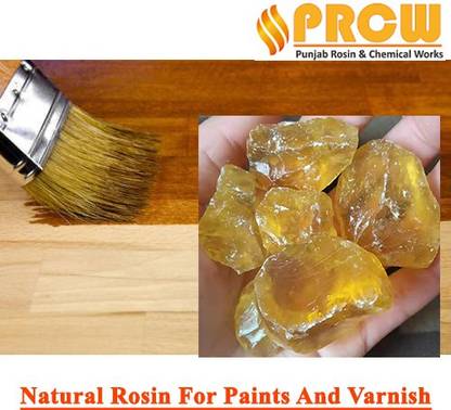 Punjab Rosin Natural Rosin For Good Compatibility with Solvent |High Drying Speed |Good Adaptability During Paint Varnish-1Kg Matte Varnish
