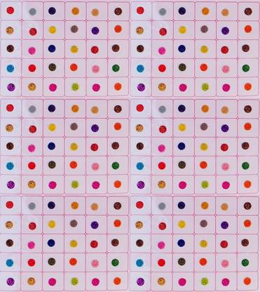 Vama Fashions Medium Kumkum Sticker Fancy Glitter Bindi for Women & Ladies (5MM Size,Pack of 180 Bindis) Forehead Multicolor Bindis