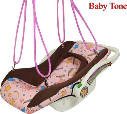 baby tone baby 9 in 1 baby bouncer cum rocker and carry cot,mosquito net and storage box Rocker and Bounce(borwn) Rocker and Bouncer (Brown) Rocker and Bouncer