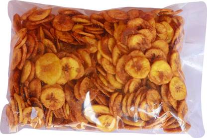 j c food products Kanyakumari Special Fresh Ripened Banana Chips 500 Gram Chips