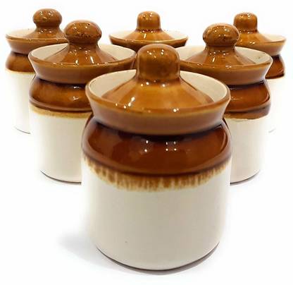 srenterprise Ceramic Pickle Jar  - 250 ml