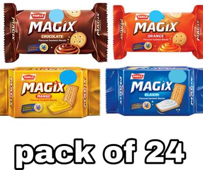 PARLE Magix elichi orange chocolate and mango cream biscuit Plain Biscuit