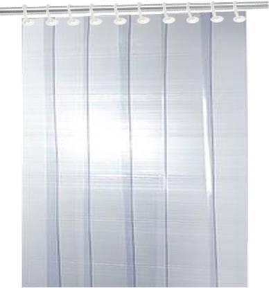 KUBER INDUSTRIES 210 cm (7 ft) Door PVC Transparent Curtain Single Curtain