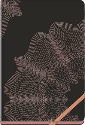 NAVNEET HQ Gold Rush Case Bound Notebook A5 Notebook Single Line 192 Pages