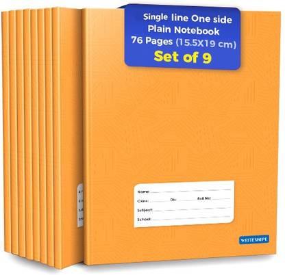Target Publications Single Line Interleaf Notebooks for Kids|One Side Blank/Unruled&One Side Ruled Regular Notebook Single Line Interleaf 684 Pages