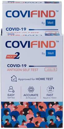 CoviFind Covid-19 Rapid Antigen Test Kit- ICMR Approved Covid Test Kit for Home Use (Pack of 2) COVID-19 Rapid Antigen Kit (Home-based/self)