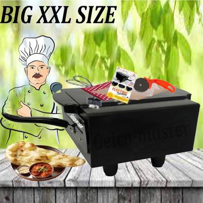 Geico master Big XXL large size Pizza Oven Special Deal "16 Inches" 2000W Electric Tandoor for home & kitchen Black Electric Tandoor