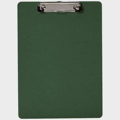 DLEIN Paper Clipboard Drawing Writing Pad, Horizontal Hardboard Exam Board for Kids/Students Wood Exam Pad, Examination Writing Pad (Wooden, 13 X 9 Inch) (Pack of 1 pcs) (Set of 1, green