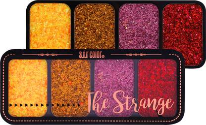 S,F,R Color 4 Multicolor Glitter Eyeshadow Palette No.01, 16 g