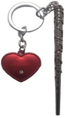 fashion fx Harry Potter Magical Wand Stick Keyrings combo Key Chain Beautiful symbol of Love Heart Shape Pendant & Harry Potter Magical Wand Stick Keyrings combo Key Chain Key Chain