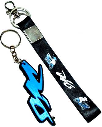 Meeko.com combo dio 2 tag ( Black & blue ) key chain की चेन