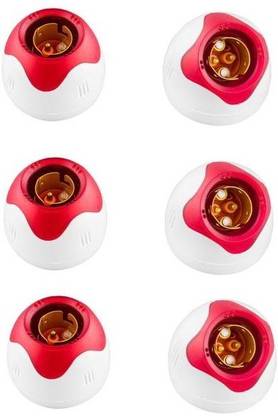 JELECTRICALS Angle and Batten Star Fancy Bulb Holder - pack of 6 Brass Light Socket