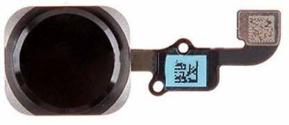 Shinzo Home Menu Button Flex Cable Part (Without Touch) Fingerprint Scanner Compatible with iPhone 6 / 6G (Black) Home Button