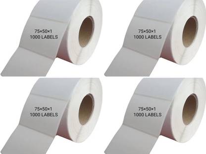 R K SALES 75mm×50mm×1 Self Adhesive Paper Label