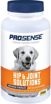 Prosense Glucosamine Joint Care Advanced, 60 Chewable Tablets Pet Health Supplements