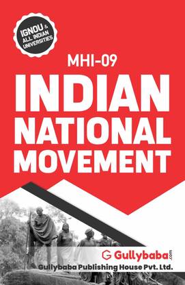 गलीबाबा IGNOU 2nd ईयर मा (लेटेस्ट एडिशन) MHI-9 इंडियन नेशनल मूवमेंट इन इंग्लिश IGNOU हेल्प बुक विथ सॅाल्व्ड प्रीवियस ईयर्स क्वेश्चन पेपर्स एंड इंपॉर्टेंट एग्ज़ाम नोट्स (पेपरबैक, Gullybaba.com पैनल)