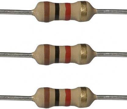 Zyme 1K RESISTOR 100pcs 1/4 Watt 5% Tolerance Fixed Resistor