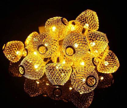 Blitzbot 16 LEDs 3.12 m Gold Steady Lantern Rice Lights