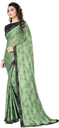 Printed Bollywood Silk Blend Saree