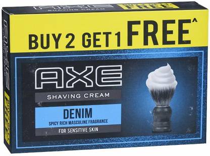 AXE DENIM SHAVING CREAM BUY 2 GET 1 FREE