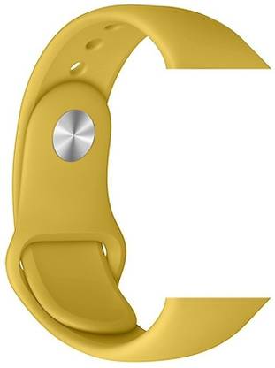 Kshema Silicone Sport StrapiWatch series 1/2/3/4/5(42/44 mm (M/L) Flower Yellow Smart Band Strap