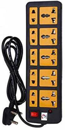 Morvi SURGE PROTECTOR MULTI PLUG with wire 10  Socket Extension Boards
