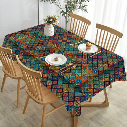 HOMADORN Abstract 4 Seater Table Cover