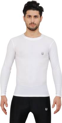unbeatable Mens Polyester Sports Compression Mens T-shirt Men Compression