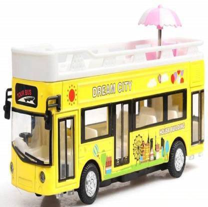 wonder digital High Quality London Bus Toys Metal Car Alloy Diecasts & Toy Vehicle Car Model Miniature Model Double Sightseeing Bus Toy Car