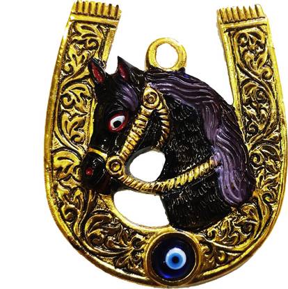ढिंचैक Fancy Gold polished Nazar battu Haging Ghodey ki naal devil eye protection कच्चा लोहा यंत्र