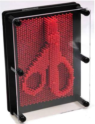 RVM Toys Pin Art 3D Board Toy Medium Scuplture Pin Impression Hand Face Mold Pinart to Shape Any Design for Boys and Girls