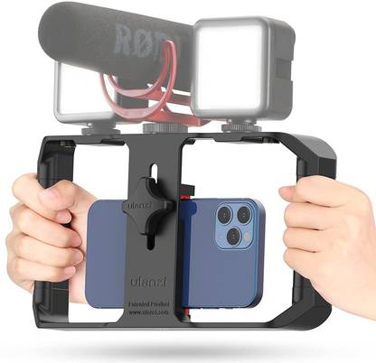 ULANZI U Rig Pro Smartphone Rig, Video Stabilizer for iPhone,XS Max XR iPhone, Samsung Wide Flash Bracket