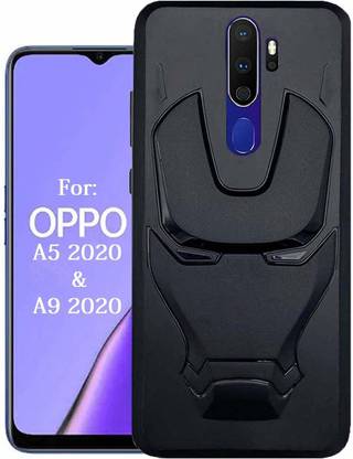 Mobilive Back Cover for Oppo A5 2020 Marvel Avenger Iron Man 3D Engraved Feel Soft Case
