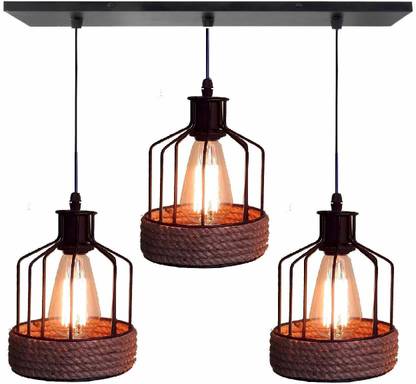 Cruv Nordic Style Cage Shape Chandelier(Jhumar) Pendant Lamp Ceiling Lamp