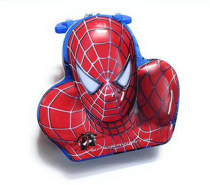 Bodhee Tree Spiderman Face 3 D Piggy Bank in Metal Coin Box Gullak Box With Lock & 2 Keys Coin Bank